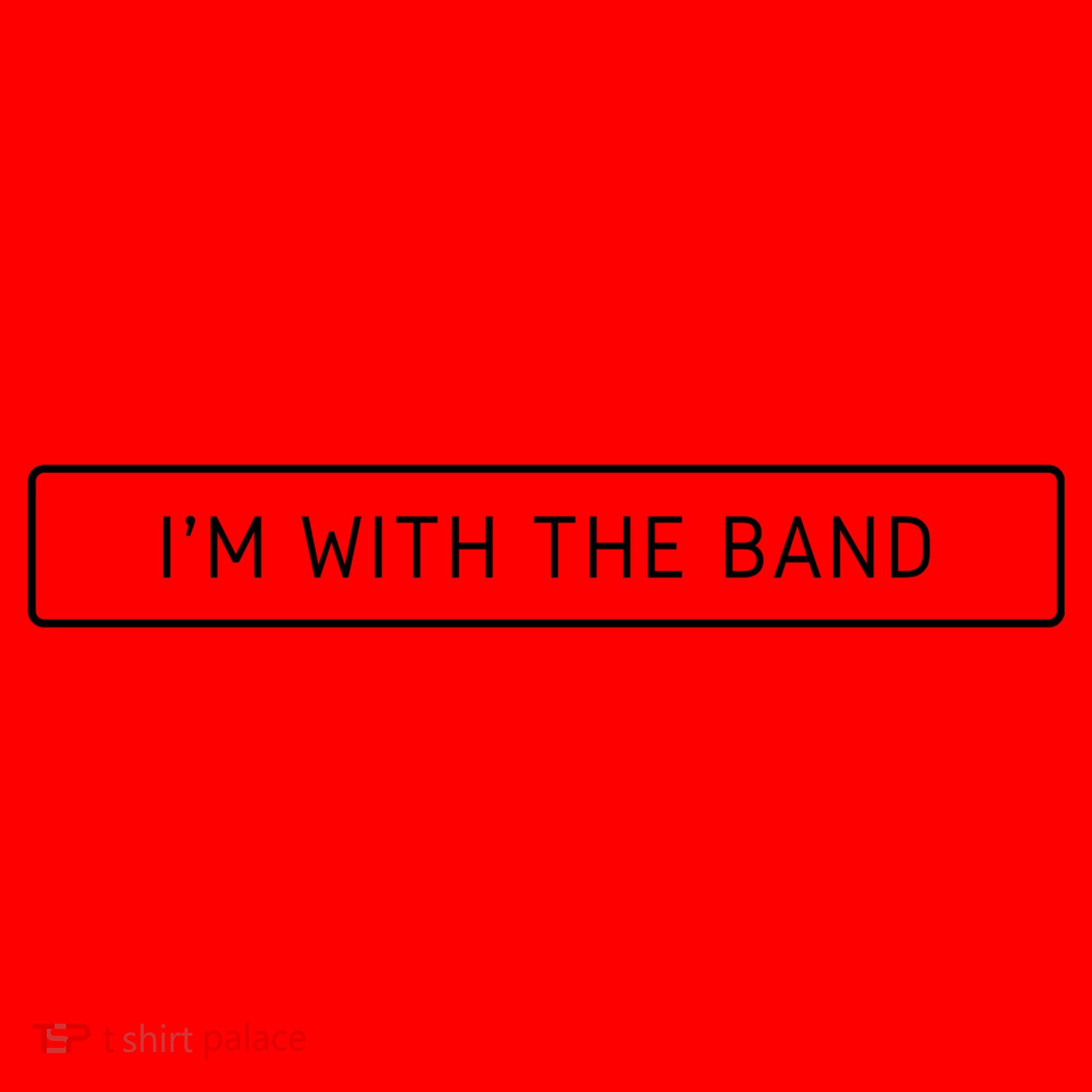 I'm With The Band Funny Santa Hat