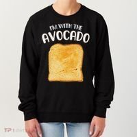 I'm With The Avocado Toast Easy Halloween Matching Costume Women's Sweatshirt thumb 0