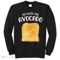 I'm With The Avocado Toast Easy Halloween Matching Costume Sweatshirt thumb 0