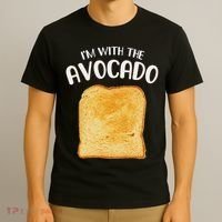 I'm With The Avocado Toast Easy Halloween Matching Costume T-Shirt thumb 3