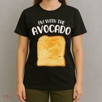 I'm With The Avocado Toast Easy Halloween Matching Costume T-Shirt thumb 4