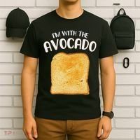 I'm With The Avocado Toast Easy Halloween Matching Costume T-Shirt thumb 6