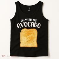 I'm With The Avocado Toast Easy Halloween Matching Costume Tank Top thumb 2