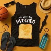 I'm With The Avocado Toast Easy Halloween Matching Costume Tank Top thumb 4