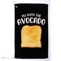 I'm With The Avocado Toast Easy Halloween Matching Costume Golf Towel thumb 0