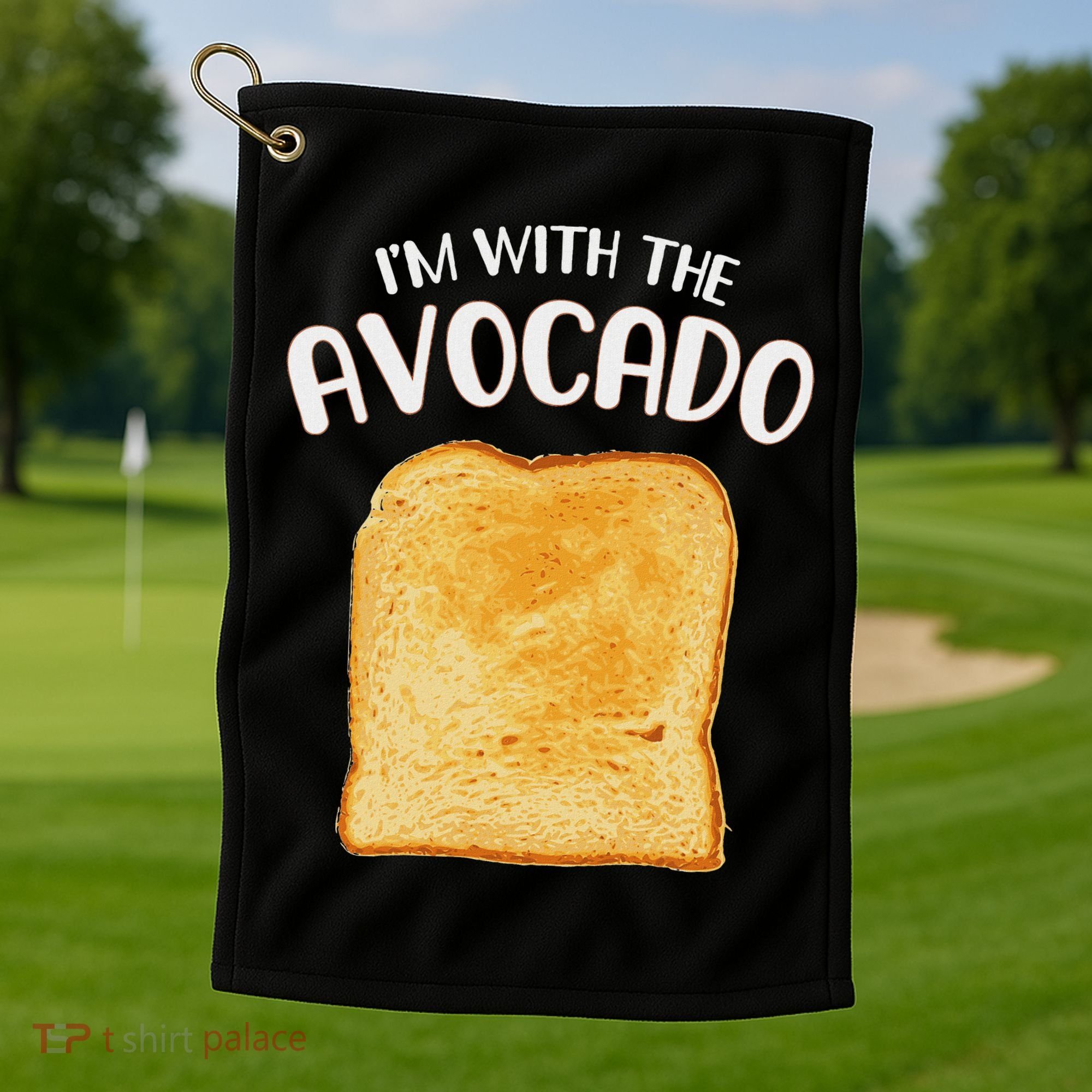 I'm With The Avocado Toast Easy Halloween Matching Costume Golf Towel