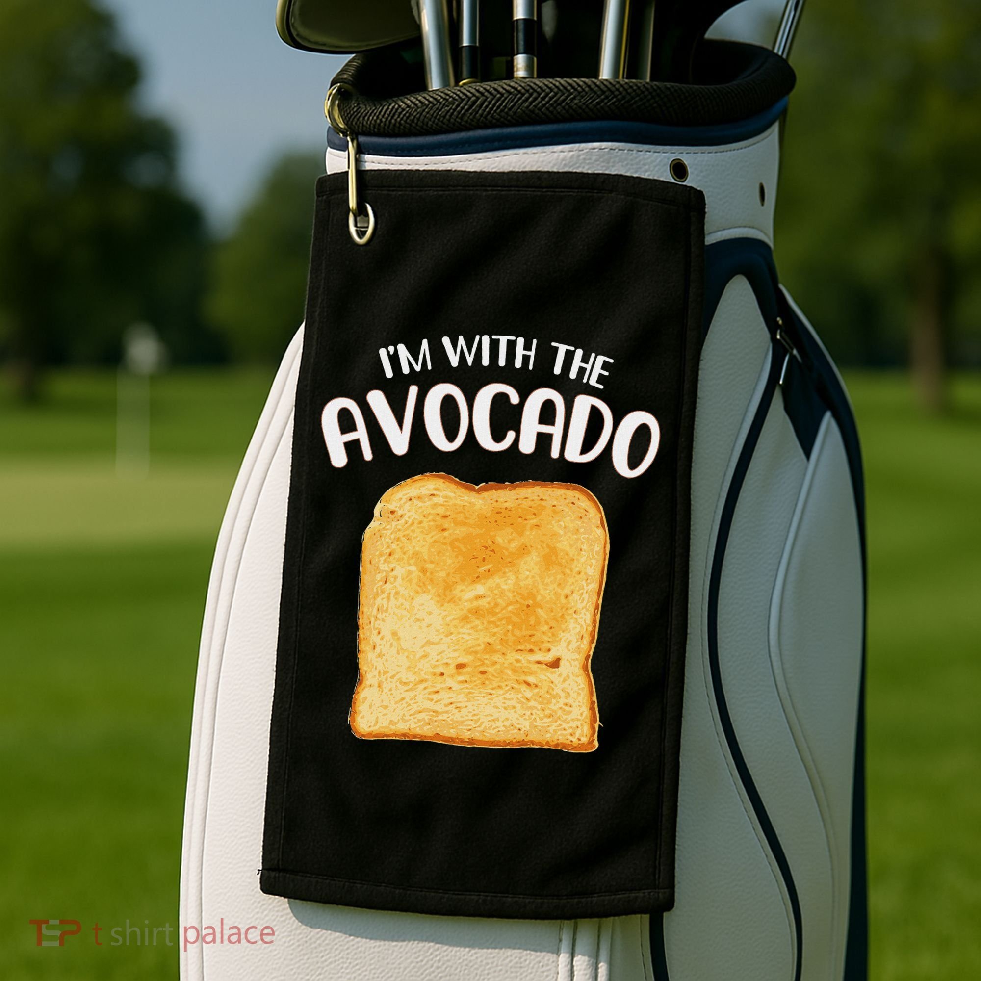I'm With The Avocado Toast Easy Halloween Matching Costume Golf Towel