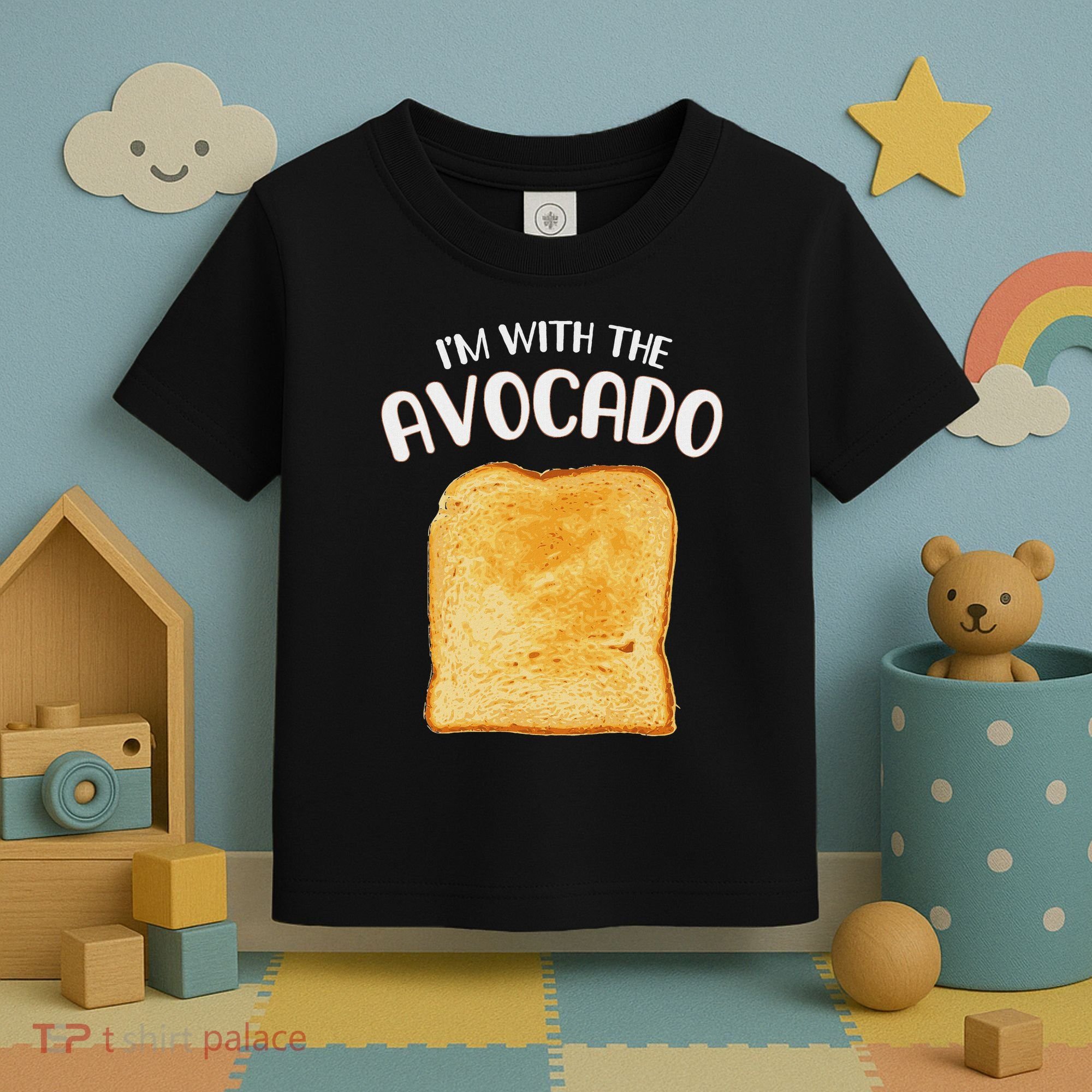 I'm With The Avocado Toast Easy Halloween Matching Costume Toddler T-Shirt