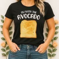 I'm With The Avocado Toast Easy Halloween Matching Costume Women's T-Shirt thumb 2