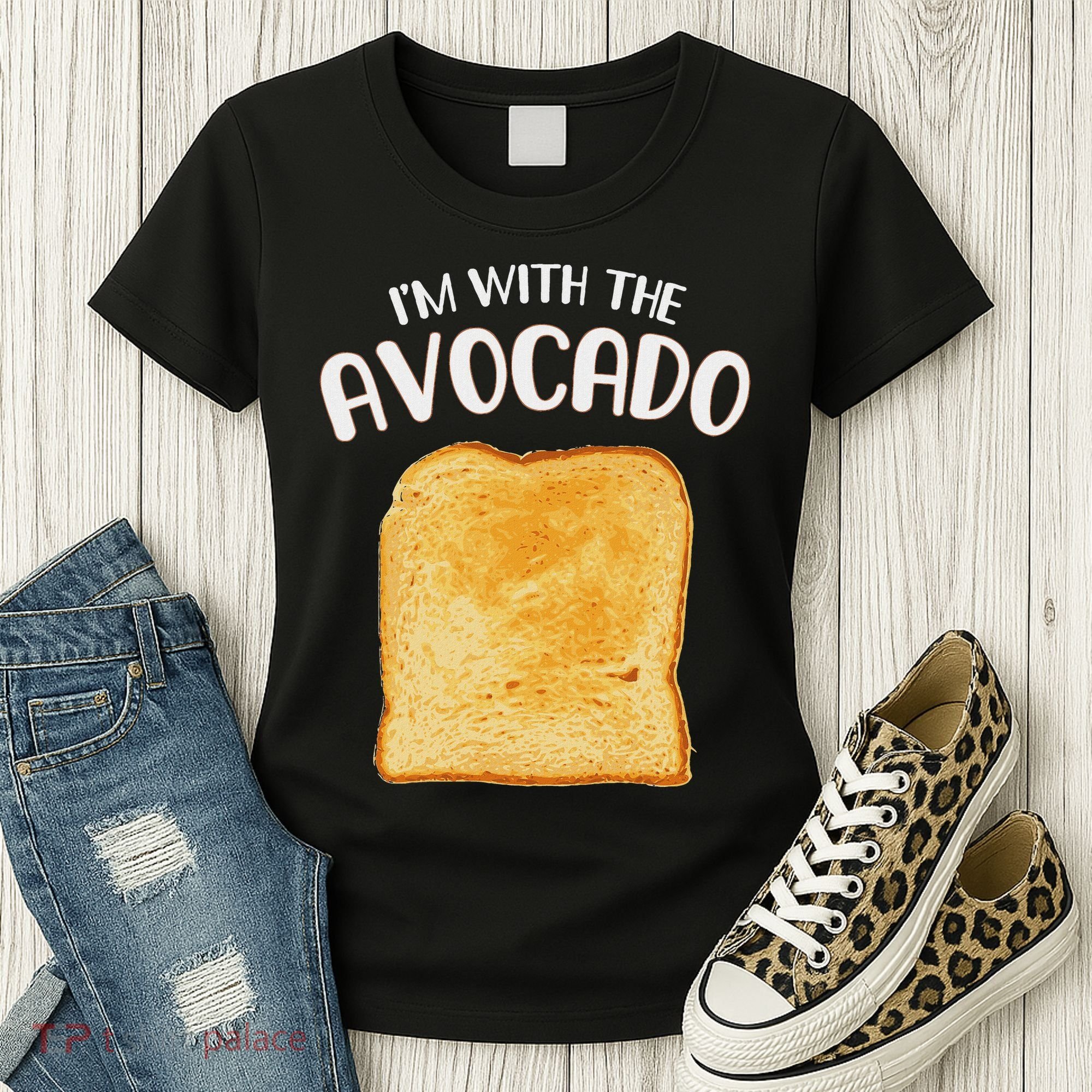 I'm With The Avocado Toast Easy Halloween Matching Costume Women's T-Shirt