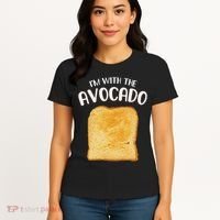 I'm With The Avocado Toast Easy Halloween Matching Costume Women's T-Shirt thumb 4