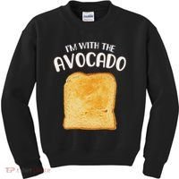 I'm With The Avocado Toast Easy Halloween Matching Costume Kids Sweatshirt thumb 0