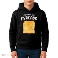 I'm With The Avocado Toast Easy Halloween Matching Costume Kids Hoodie thumb 4
