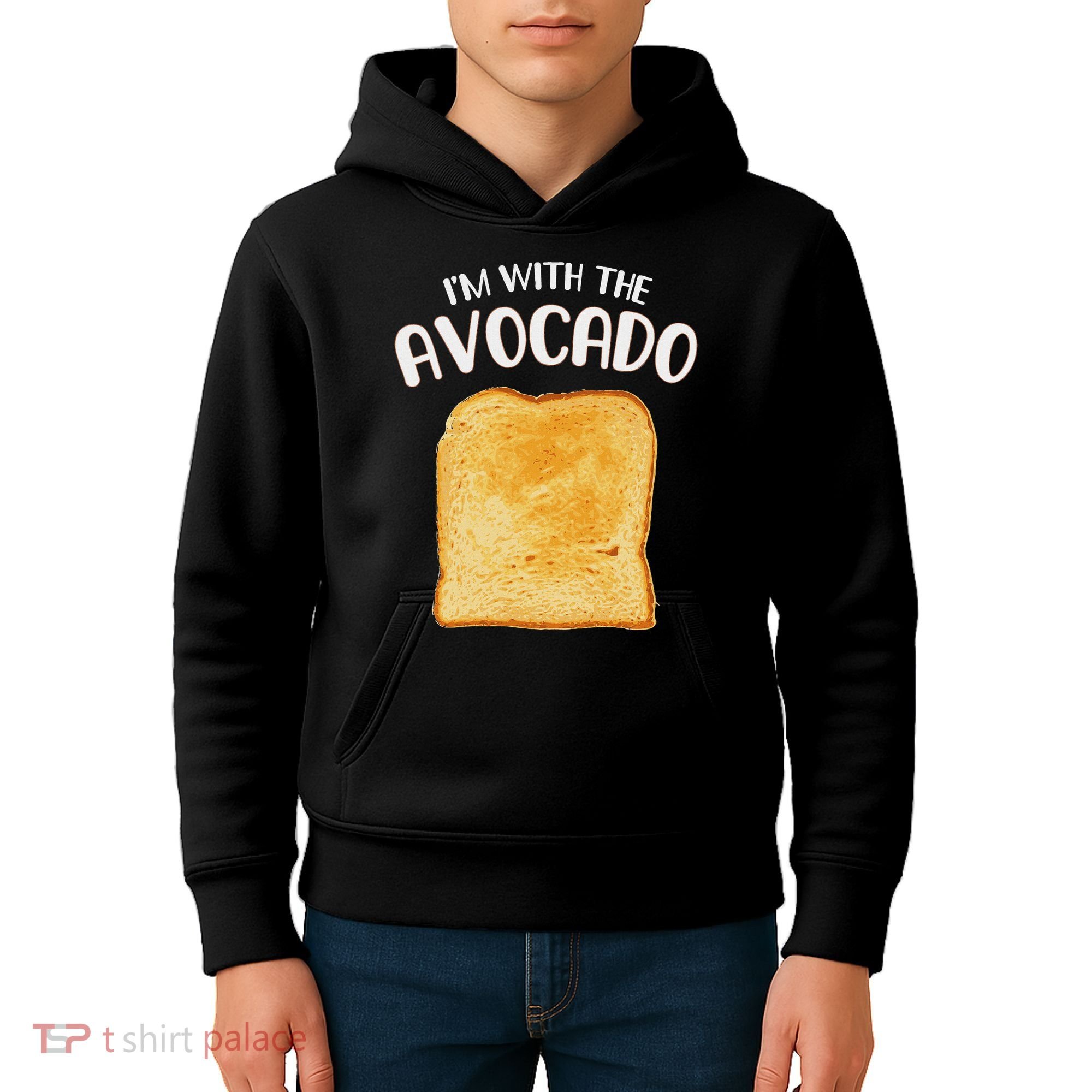 I'm With The Avocado Toast Easy Halloween Matching Costume Kids Hoodie