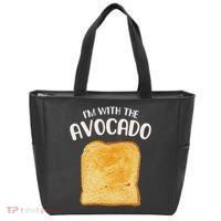 I'm With The Avocado Toast Easy Halloween Matching Costume Tote Bag thumb 0