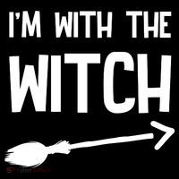 I'm With The Witch Doggie Tank thumb 4