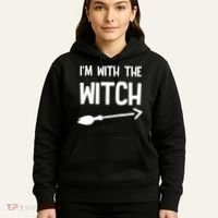 I'm With The Witch Hoodie thumb 5