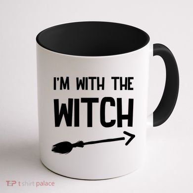 I'm With The Witch Coffee Mug back
