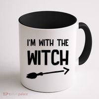 I'm With The Witch Coffee Mug thumb 1