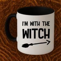 I'm With The Witch Coffee Mug thumb 2