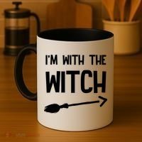 I'm With The Witch Coffee Mug thumb 4