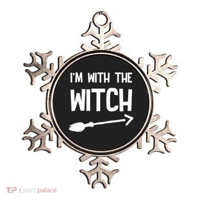 I'm With The Witch Ornament