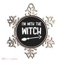 I'm With The Witch Ornament thumb 0