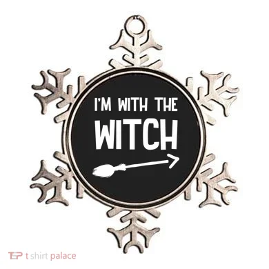 I'm With The Witch Ornament
