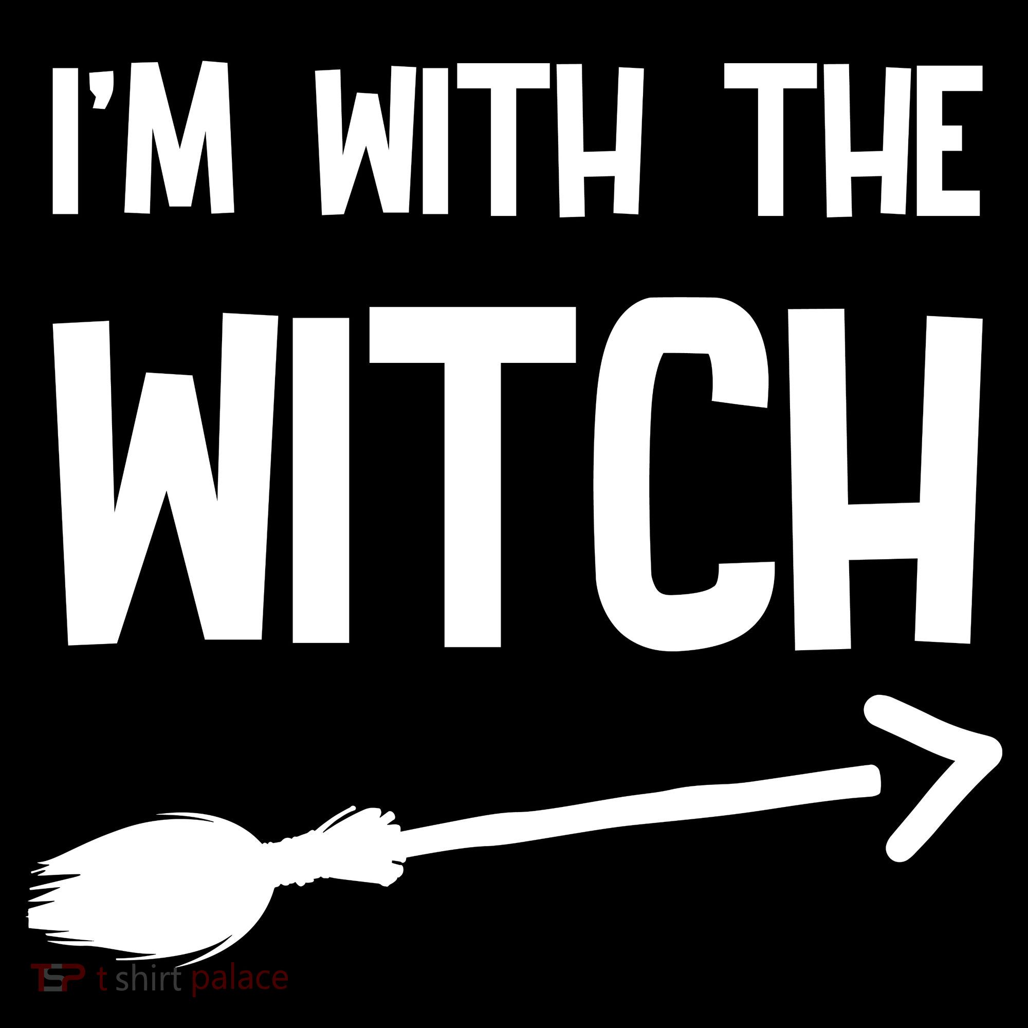 I'm With The Witch Ornament