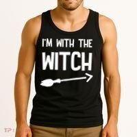 I'm With The Witch Tank Top thumb 3