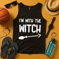 I'm With The Witch Tank Top thumb 4