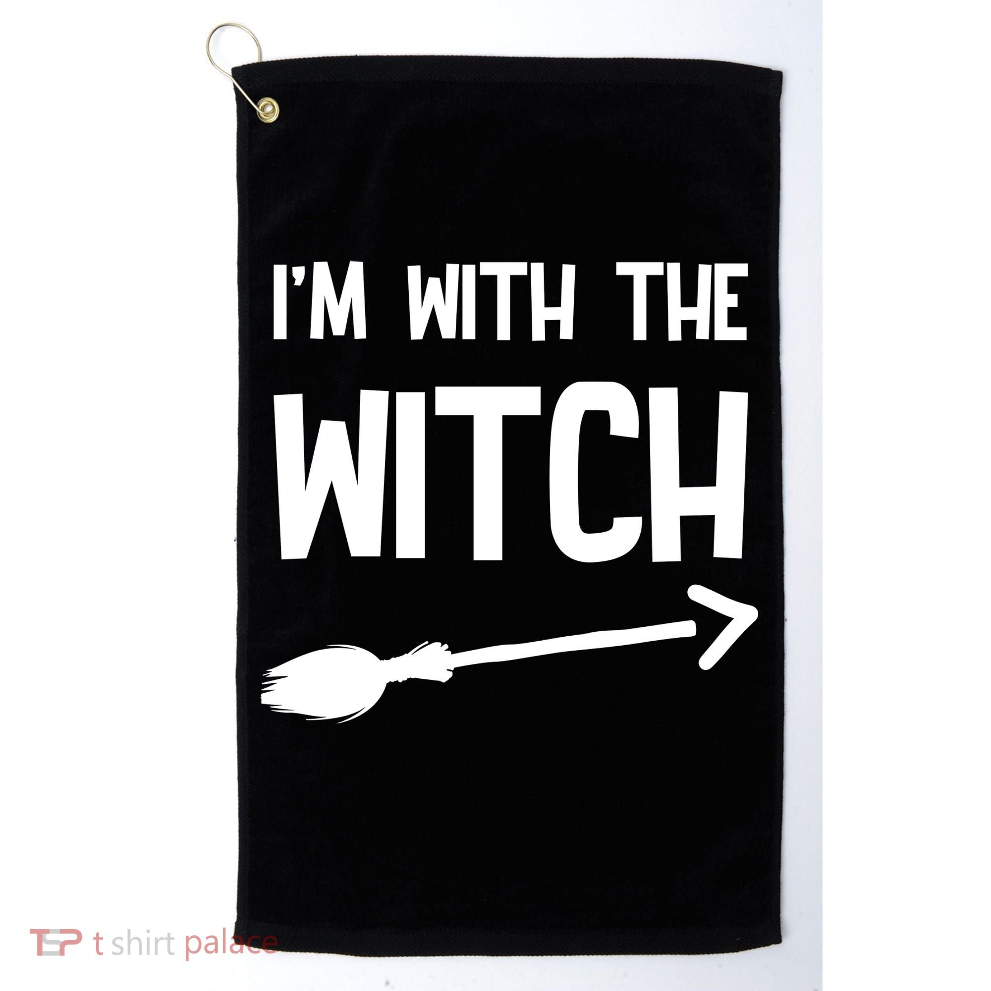 I'm With The Witch Golf Towel