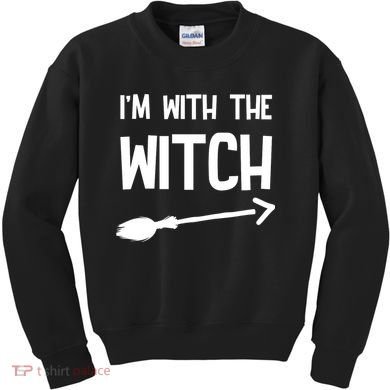 I'm With The Witch Kids Sweatshirt