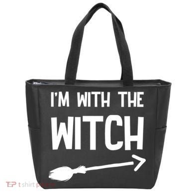 I'm With The Witch Tote Bag
