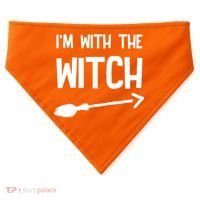 I'm With The Witch USA-Made Doggie Bandana thumb 0