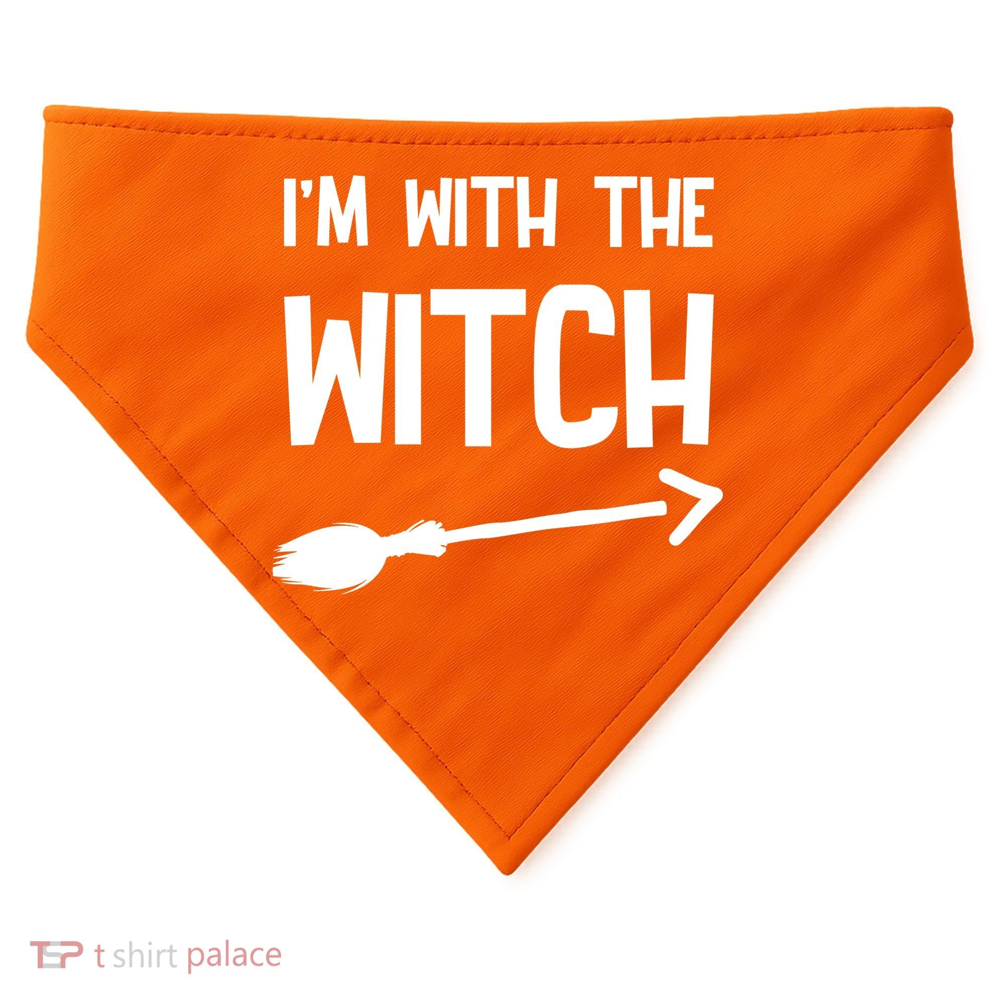 I'm With The Witch USA-Made Doggie Bandana