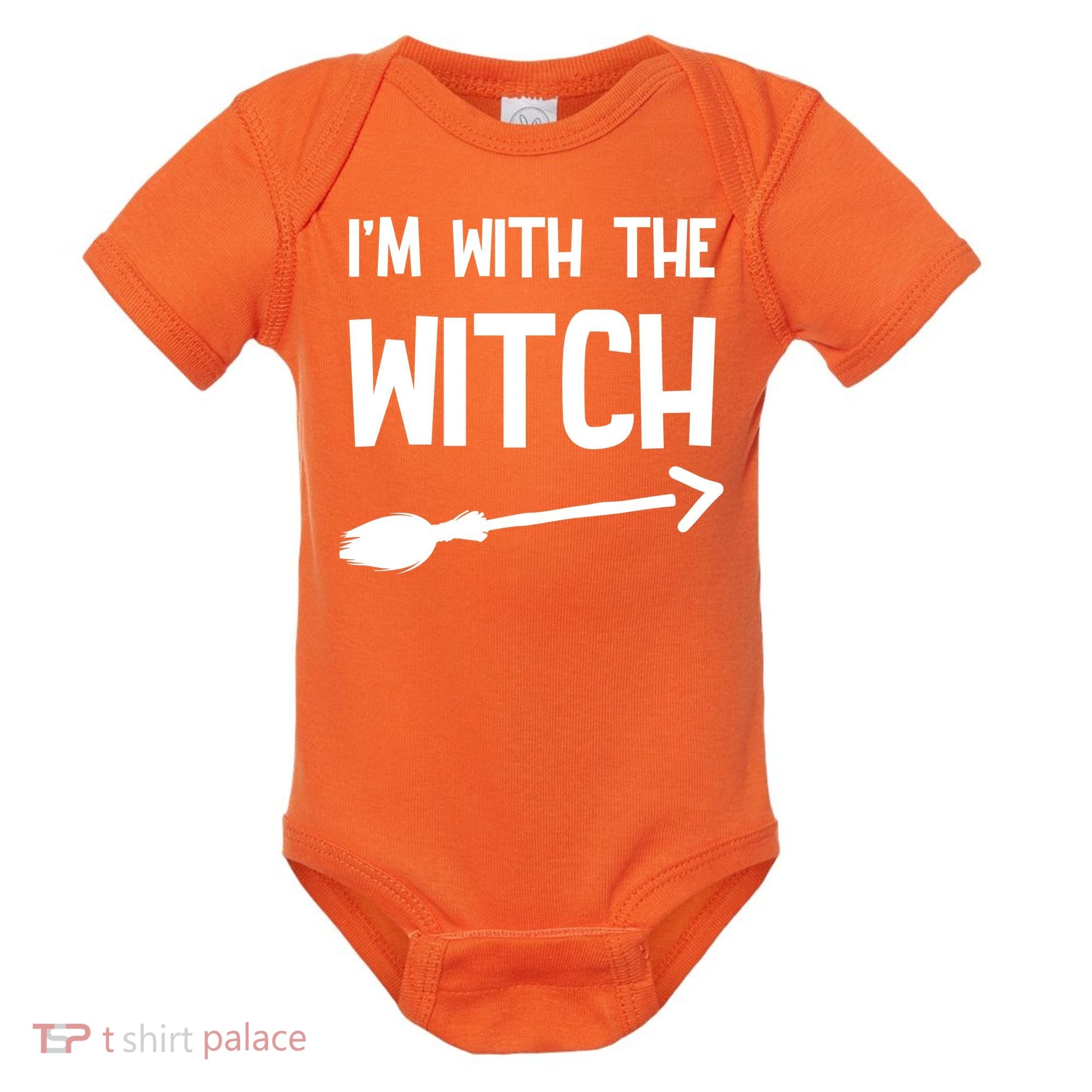 I'm With The Witch Baby Bodysuit