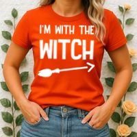 I'm With The Witch Women's T-Shirt thumb 2