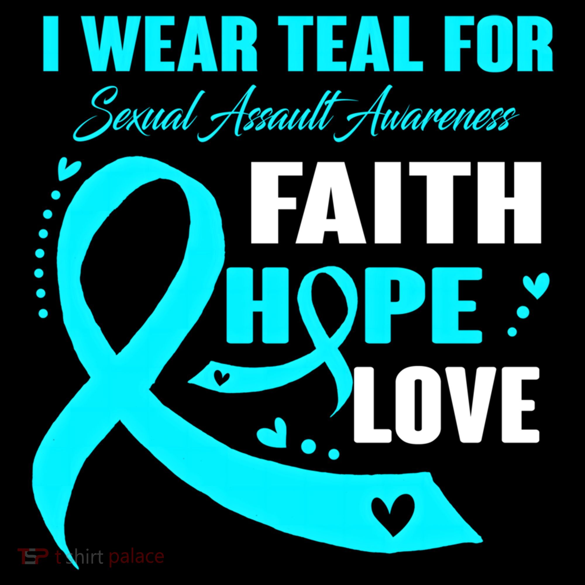 I Wear Teal For Sexual Assault Awareness Funny Gift Coffee Mug
