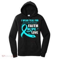 I Wear Teal For Sexual Assault Awareness Funny Gift Women's Hoodie thumb 0