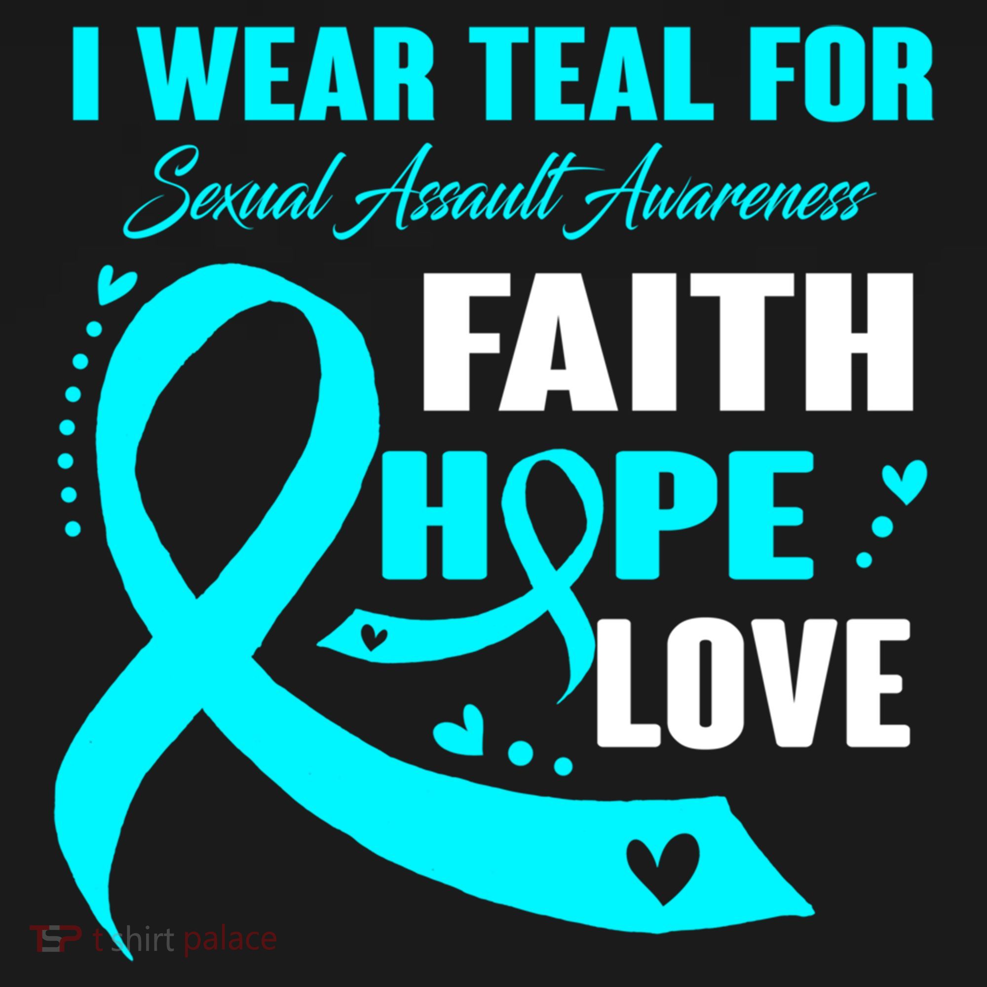 I Wear Teal For Sexual Assault Awareness Funny Gift Women's Hoodie