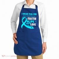 I Wear Teal For Sexual Assault Awareness Funny Gift Apron thumb 2