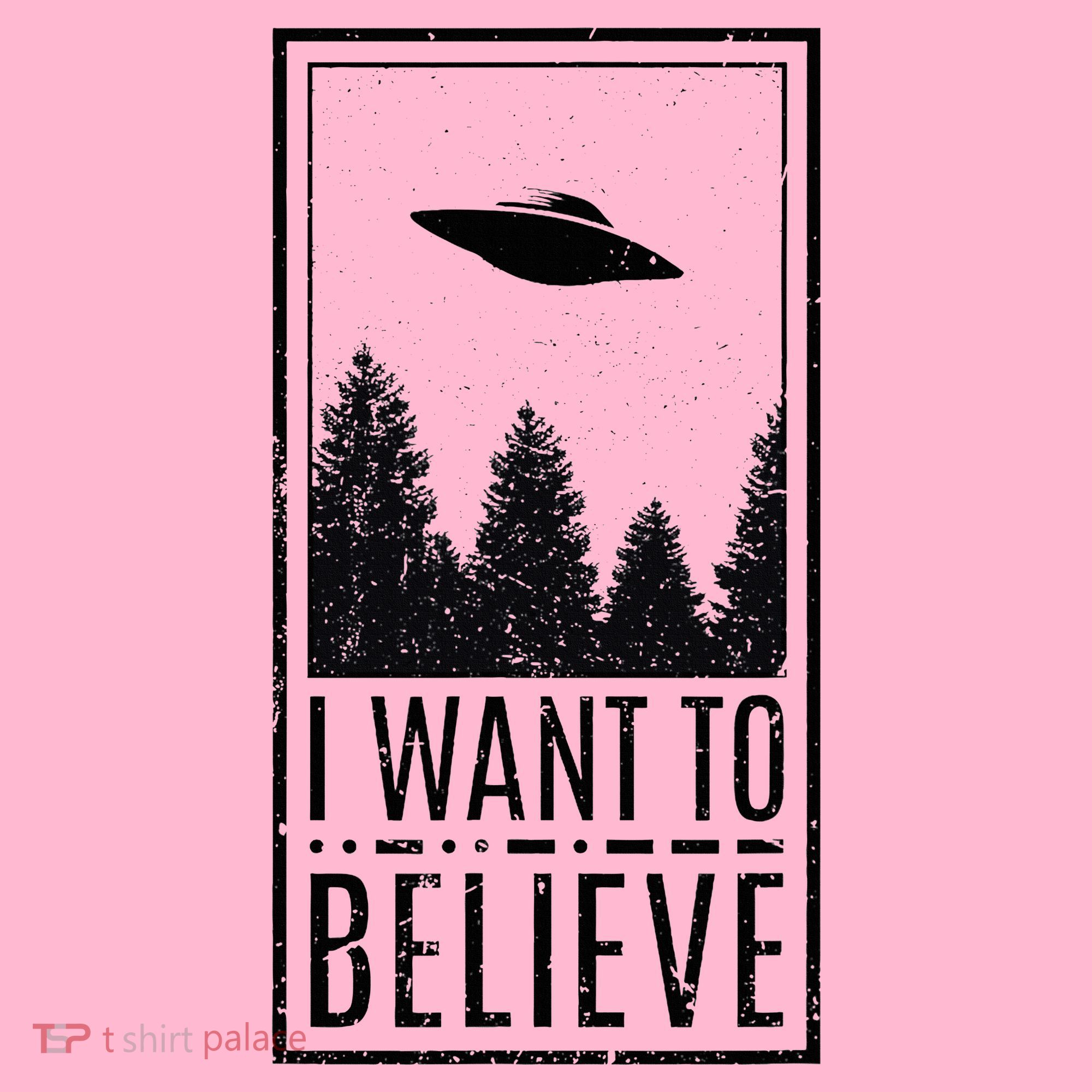 I Want To Believe Ufo Believer Alien Conspiracy Coaster