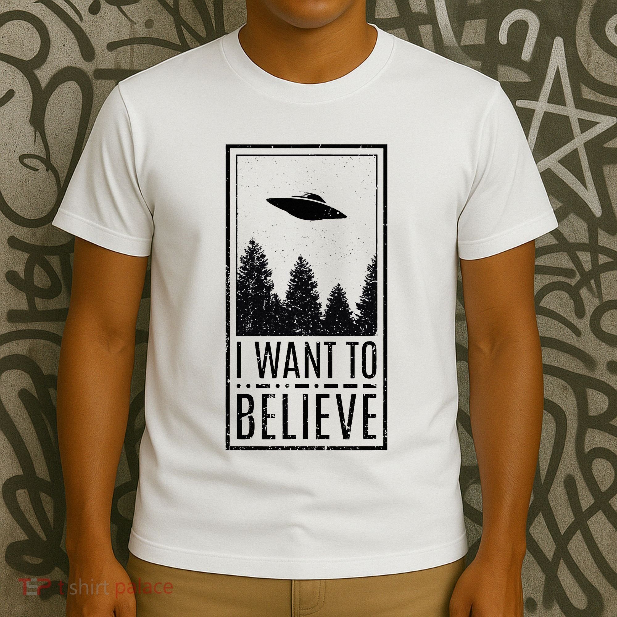 I Want To Believe Ufo Believer Alien Conspiracy T-Shirt