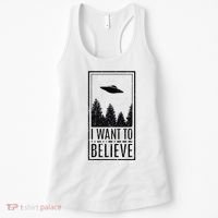 I Want To Believe Ufo Believer Alien Conspiracy Women's Tank Top thumb 0