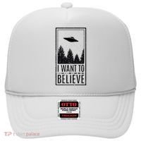 I Want To Believe Ufo Believer Alien Conspiracy Hat thumb 0
