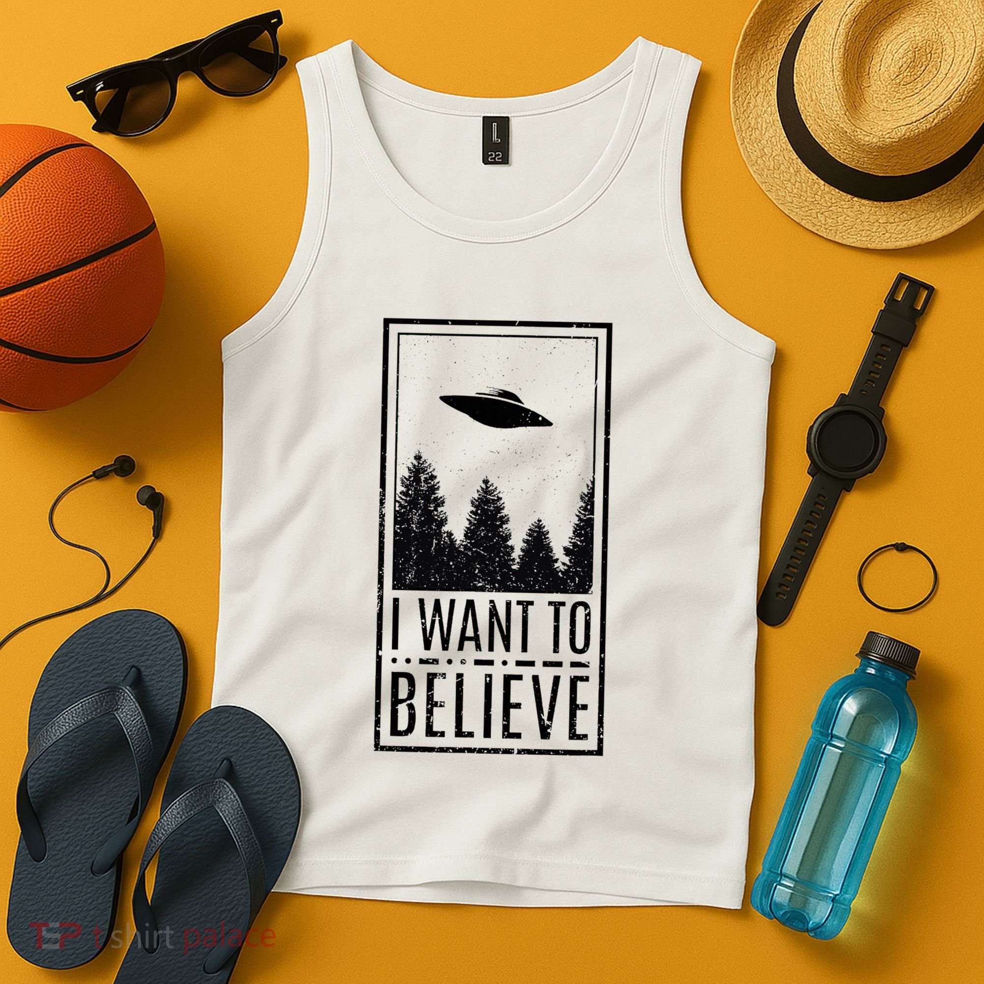 I Want To Believe Ufo Believer Alien Conspiracy Tank Top
