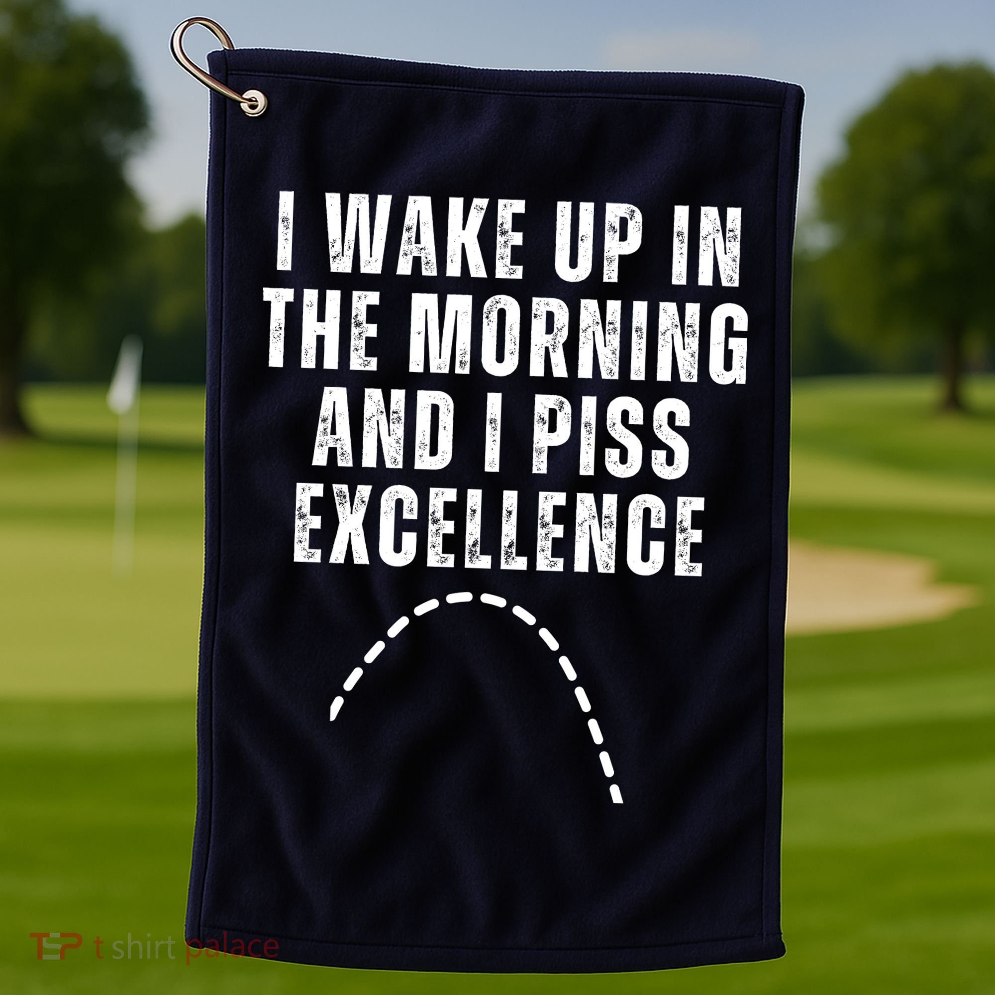 I Wake Up In The Morning And I Piss Excellence Golf Towel
