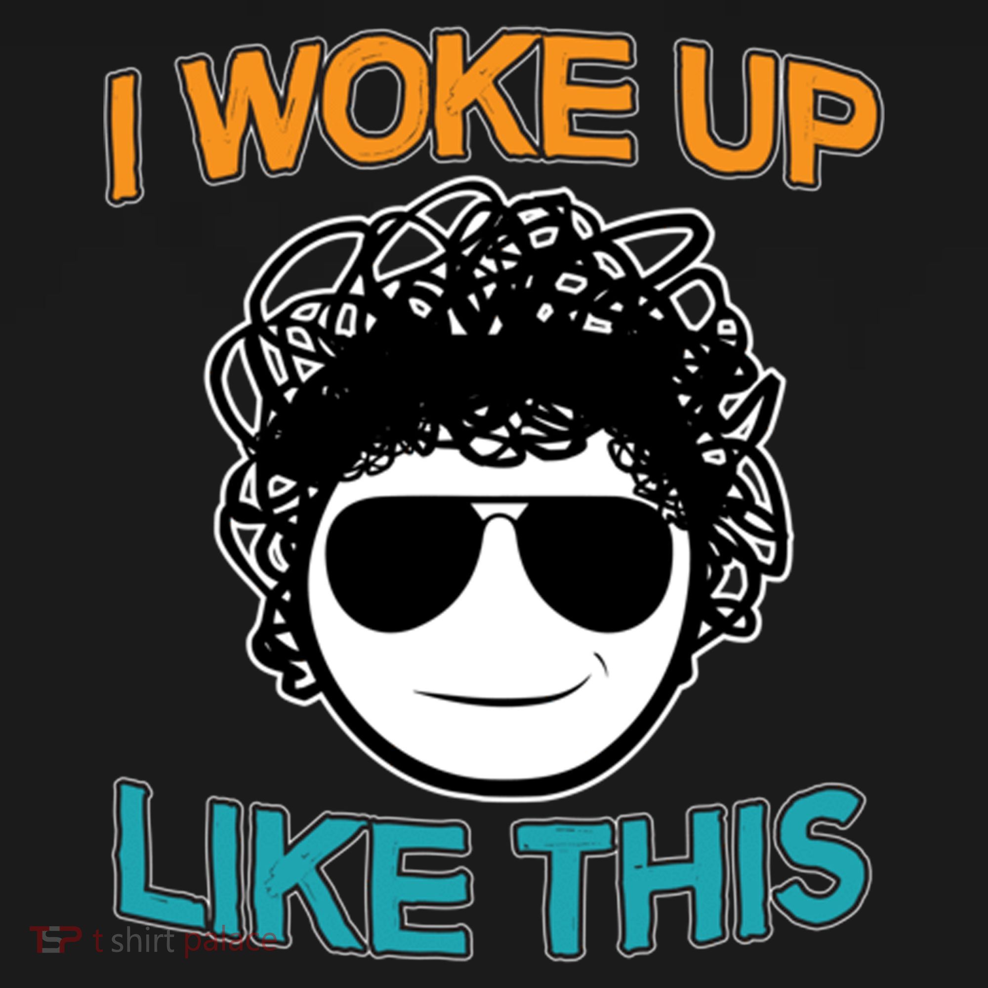 I Woke Up Like This Funny Emoji Smile Cool Face Ornament