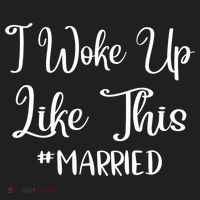 I Woke Up Like This Married Gift Golf Towel thumb 3